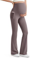 Maternity Flare Leggings for Women - BareFeel Over Belly Comfort