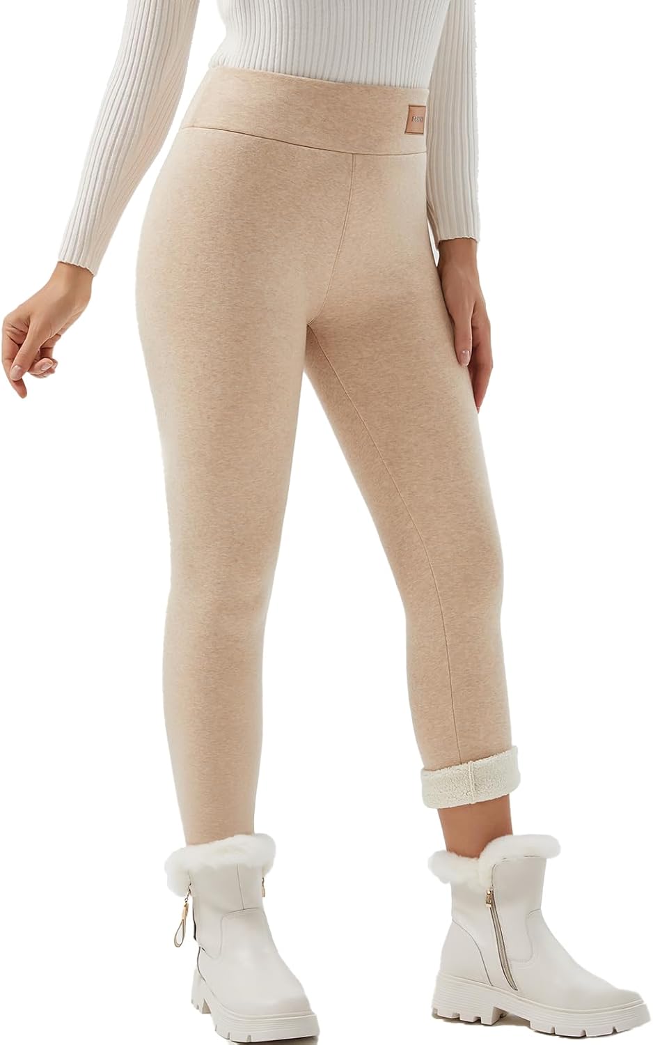 Women Sherpa Lined Leggings for Winter Warmth and Style