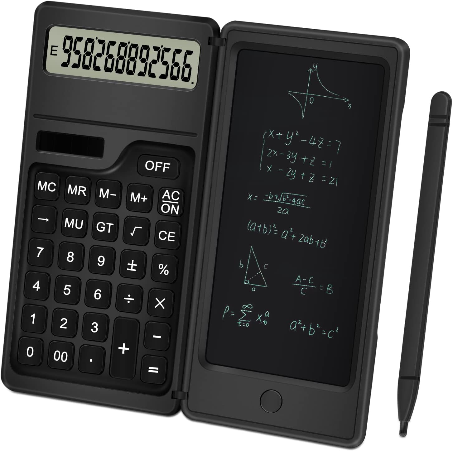 TRELC Solar Desktop Calculator - 12 Digits LCD, Multi-Function