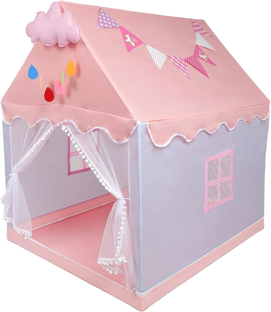 Pink Princess Castle Play Tent for Kids - Indoor/Outdoor Fun!