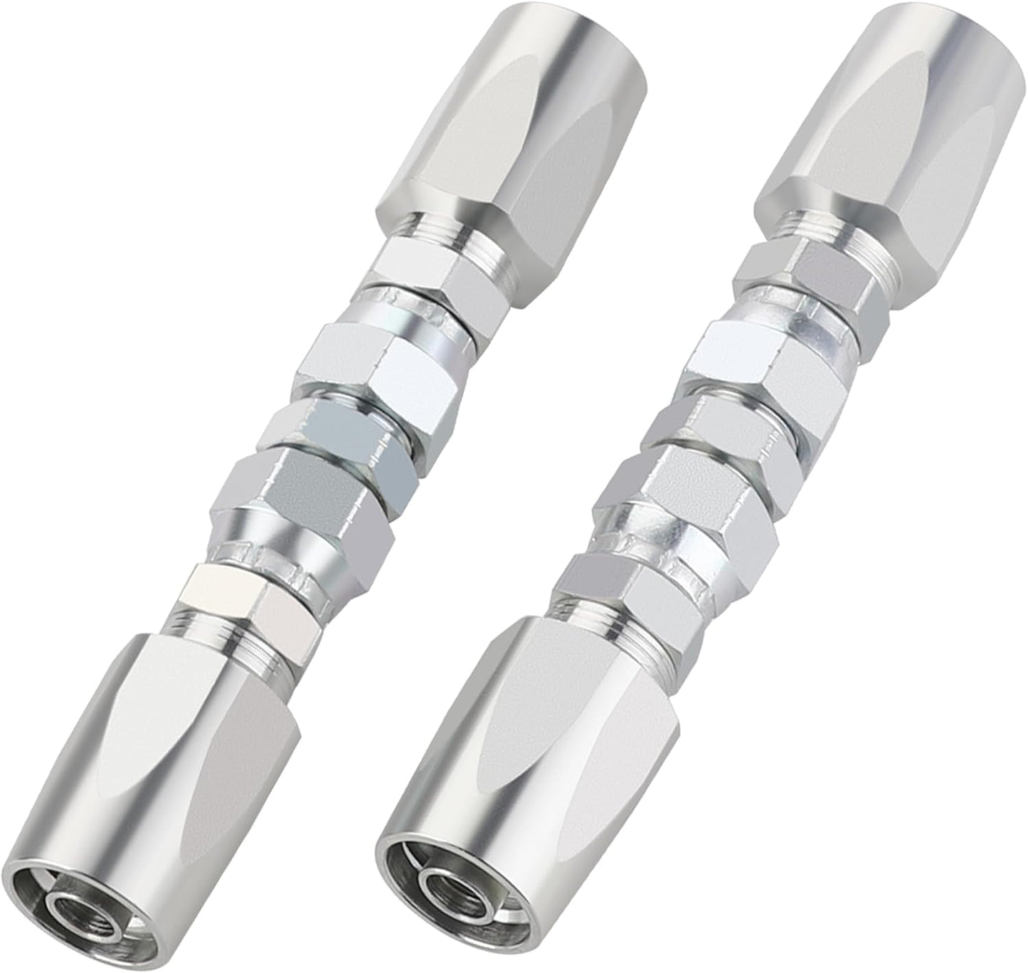 2PCS 1/2ft' Reusable Hydraulic Fittings for Hose Repair Kit
