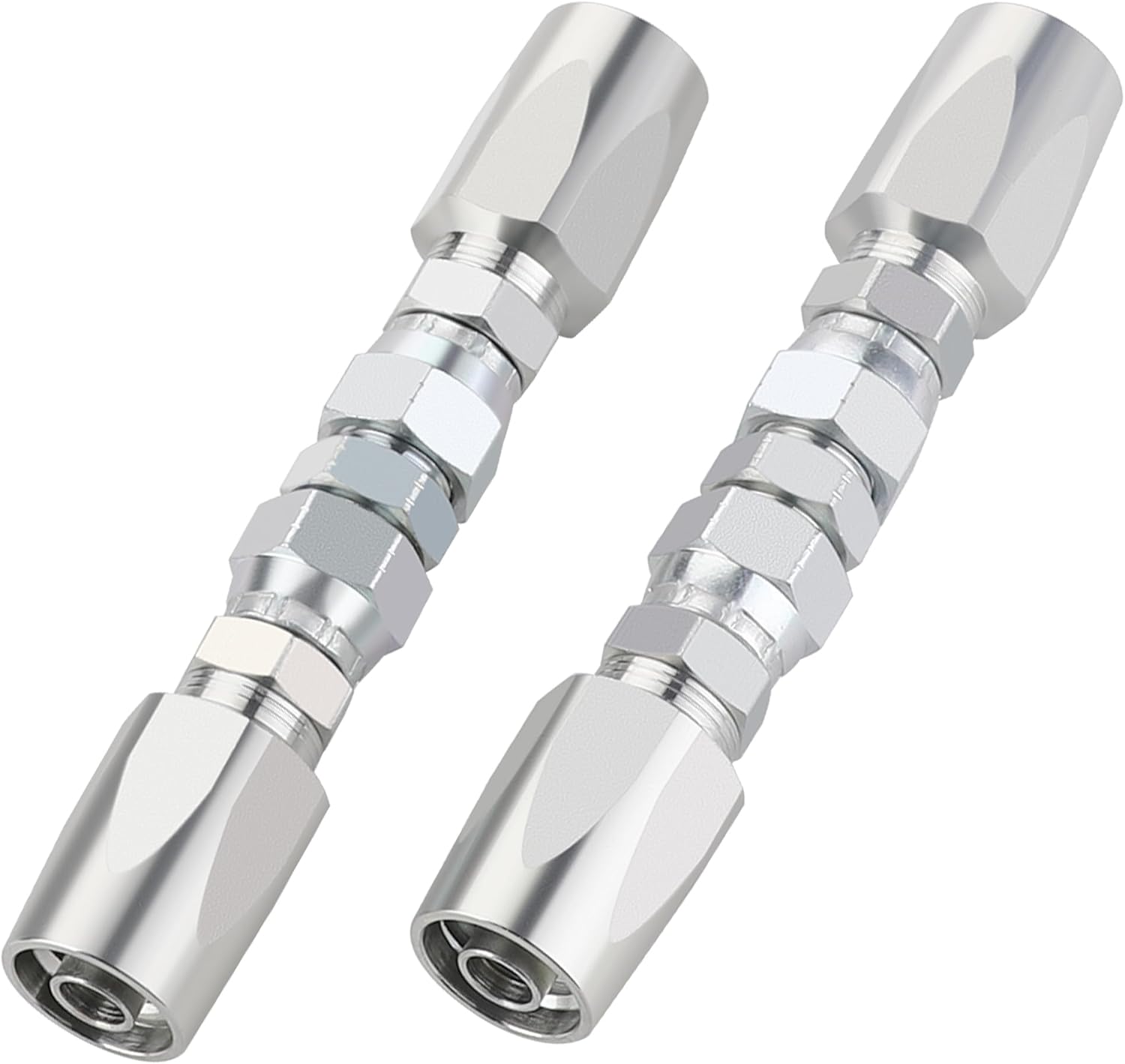 2PCS 1/2ft' Reusable Hydraulic Fittings for Hose Repair Kit