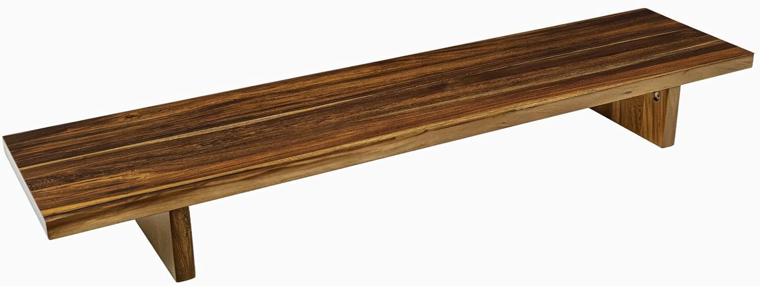 Ergonomic Wood Monitor Stand for Single or Dual Monitors