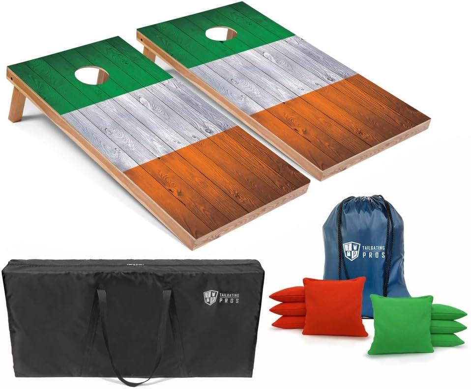 Regulation Cornhole Boards Set with Bean Bags and Carrying Cases