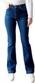 CutieLove Ripped Bell Bottom Flare Jeans - Flattering Mid Rise Fit