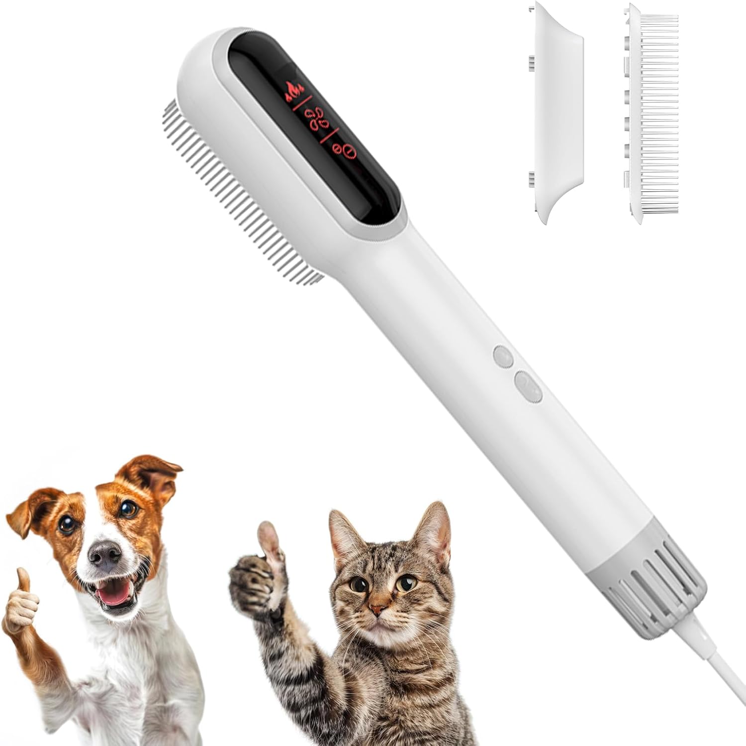 2-in-1 Pet Hair Dryer: Fast Drying, Quiet Operation