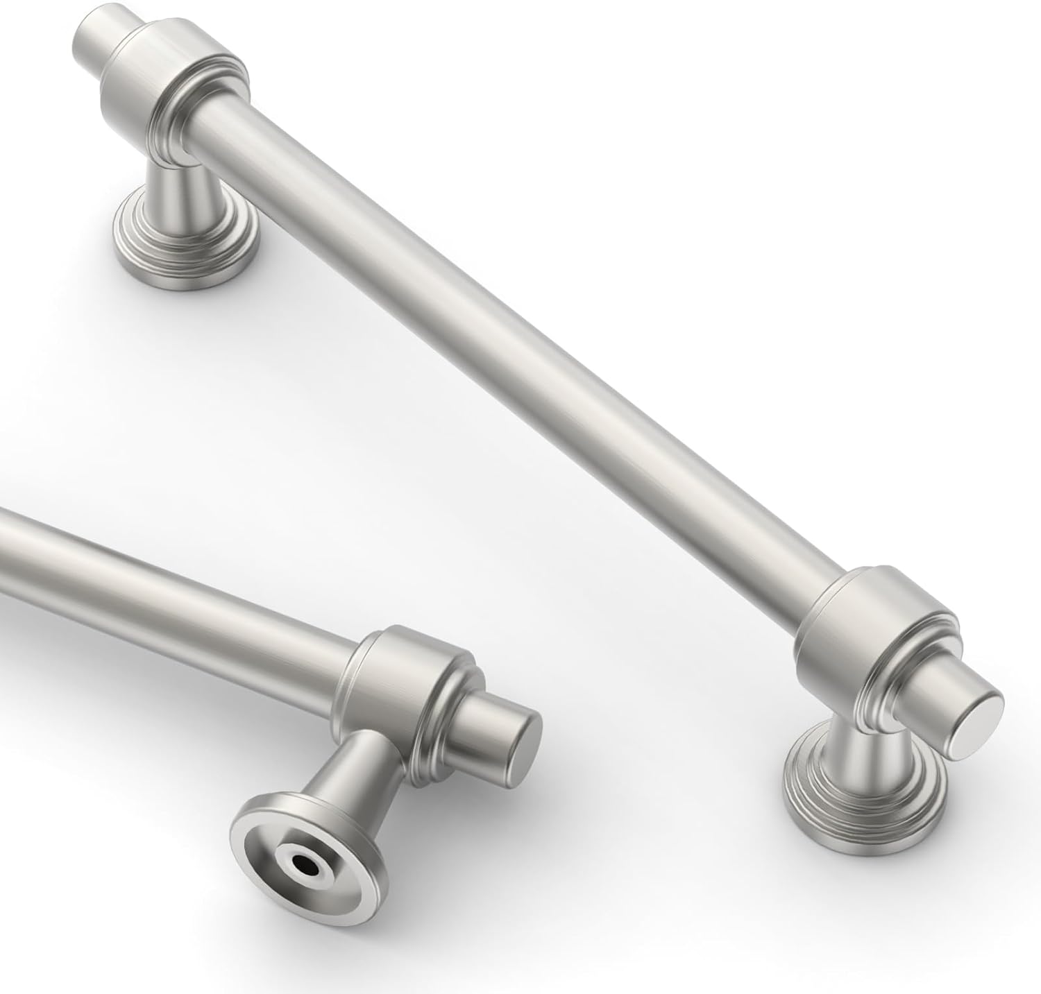 Asidrama 10 Pack 5 Inch Brushed Satin Nickel Cabinet Handles