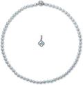 White Moonstone and Garnet Beaded Necklace Choker 22in
