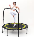 Fitness Trampoline for Adults 48in Foldable Rebounder - Quiet Indoor