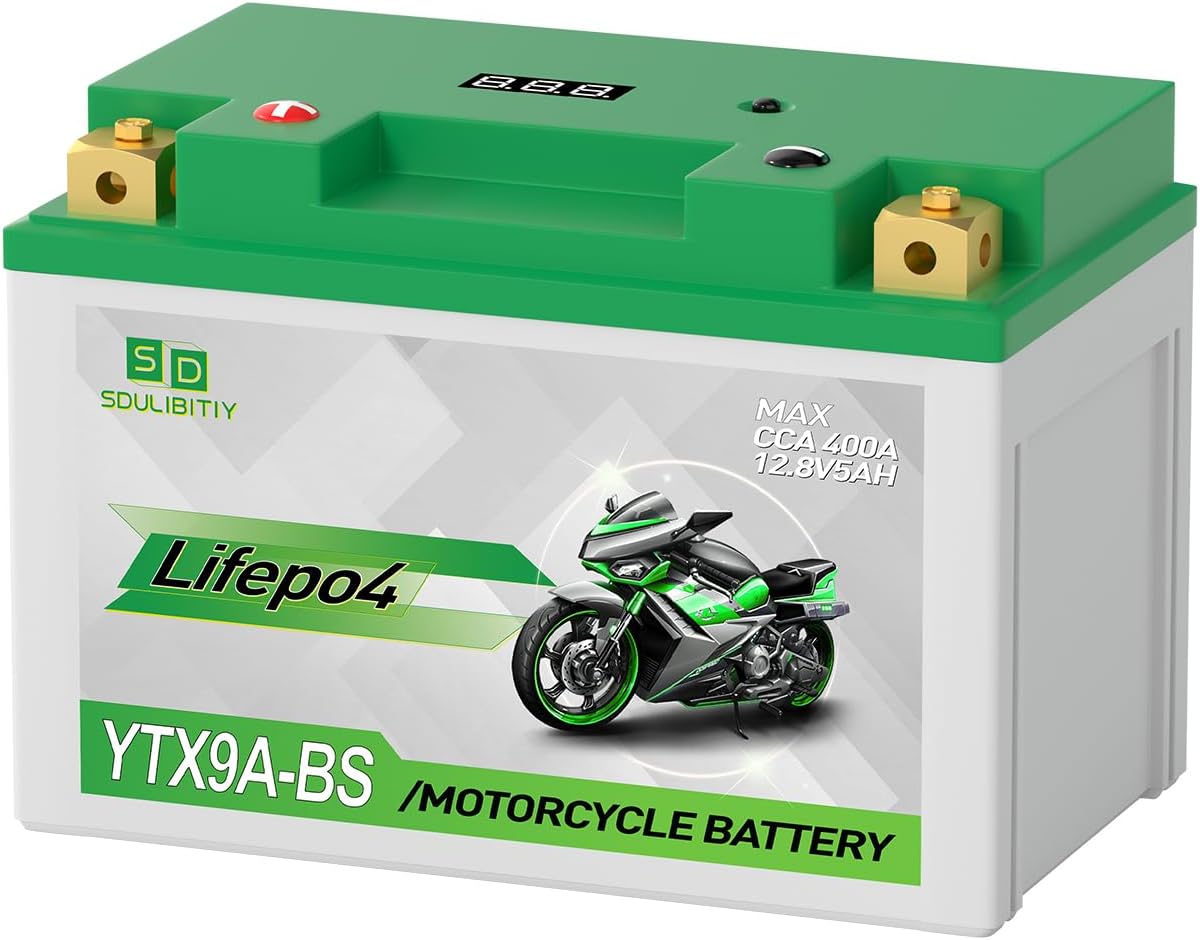 Lithium Motorcycle Battery YTX9A-BS 12V5AH for Power Sports