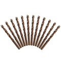 12pcs 3/8 in M35 Cobalt Drill Bits - Durable Metal & Stainless Steel