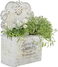 All Chic Metal Wall Planter Rustic Wall Hanging Planter - Vintage Look
