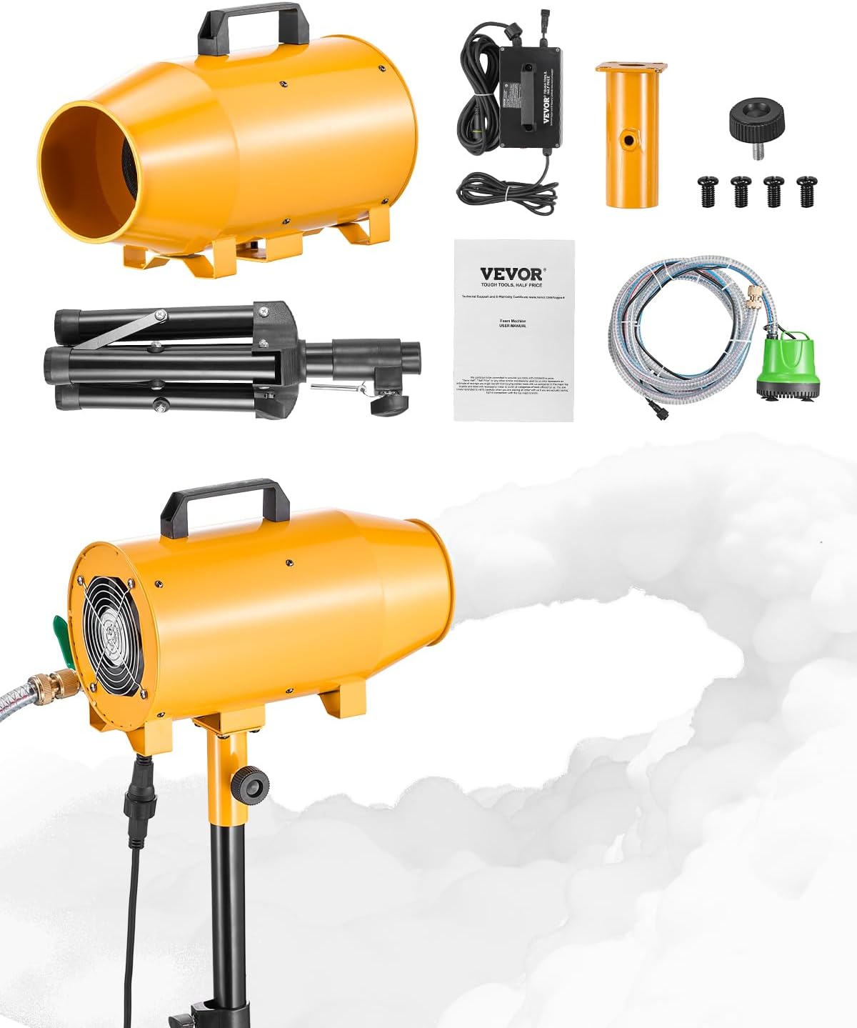 VEVOR Foam Machine - 180W Portable Foam Cannon for Parties