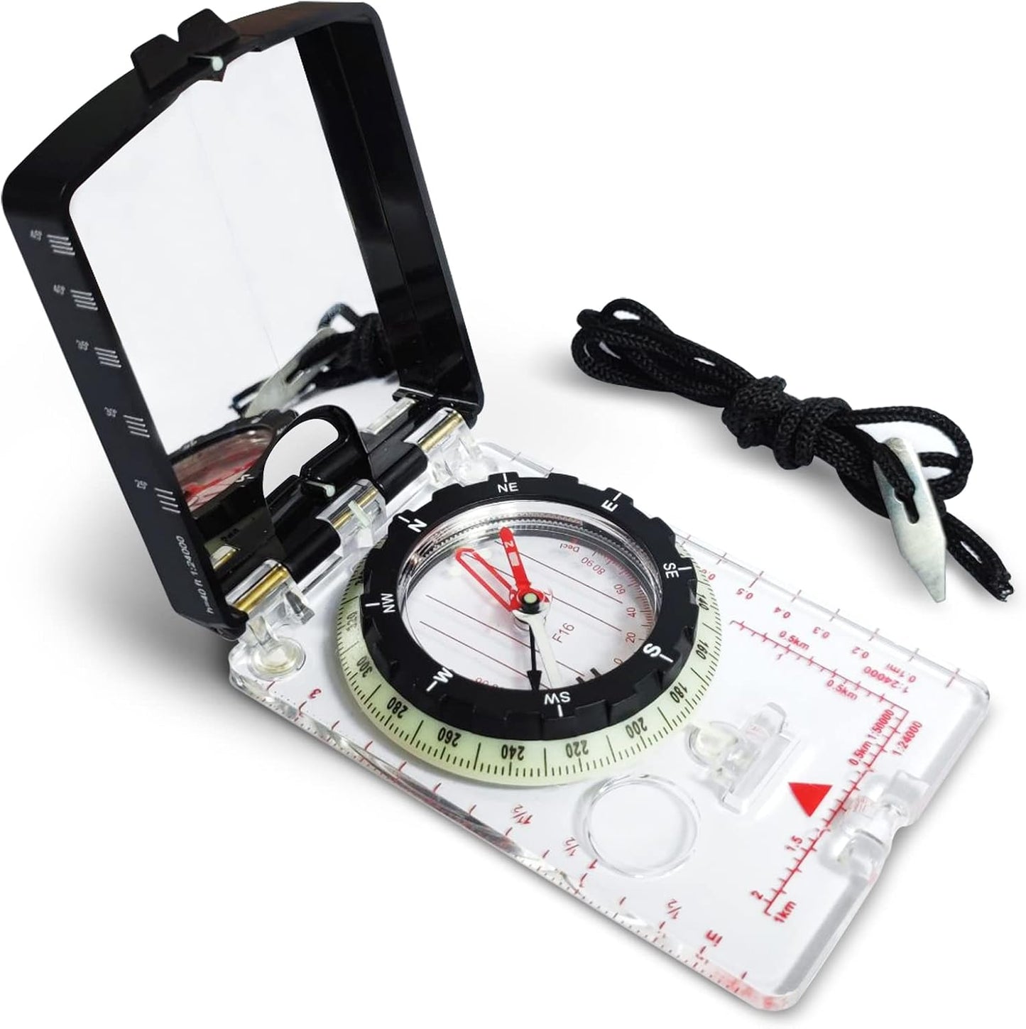 Professional Orienteering Compass for Survival