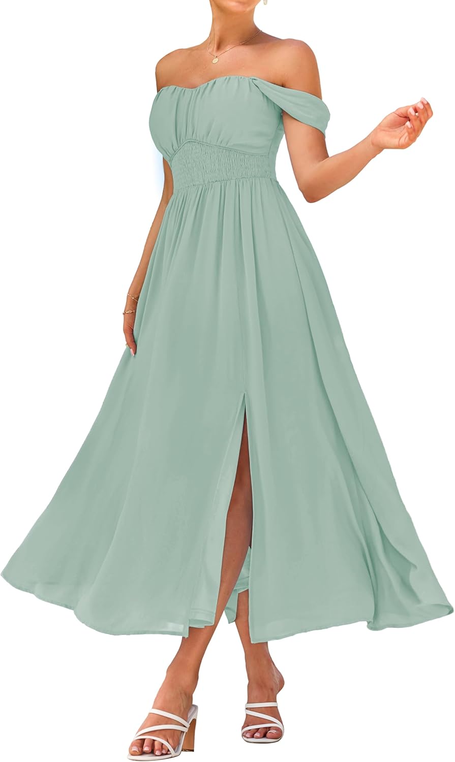 GRACE KARIN Women's Summer Floral Print A Line Maxi Dress