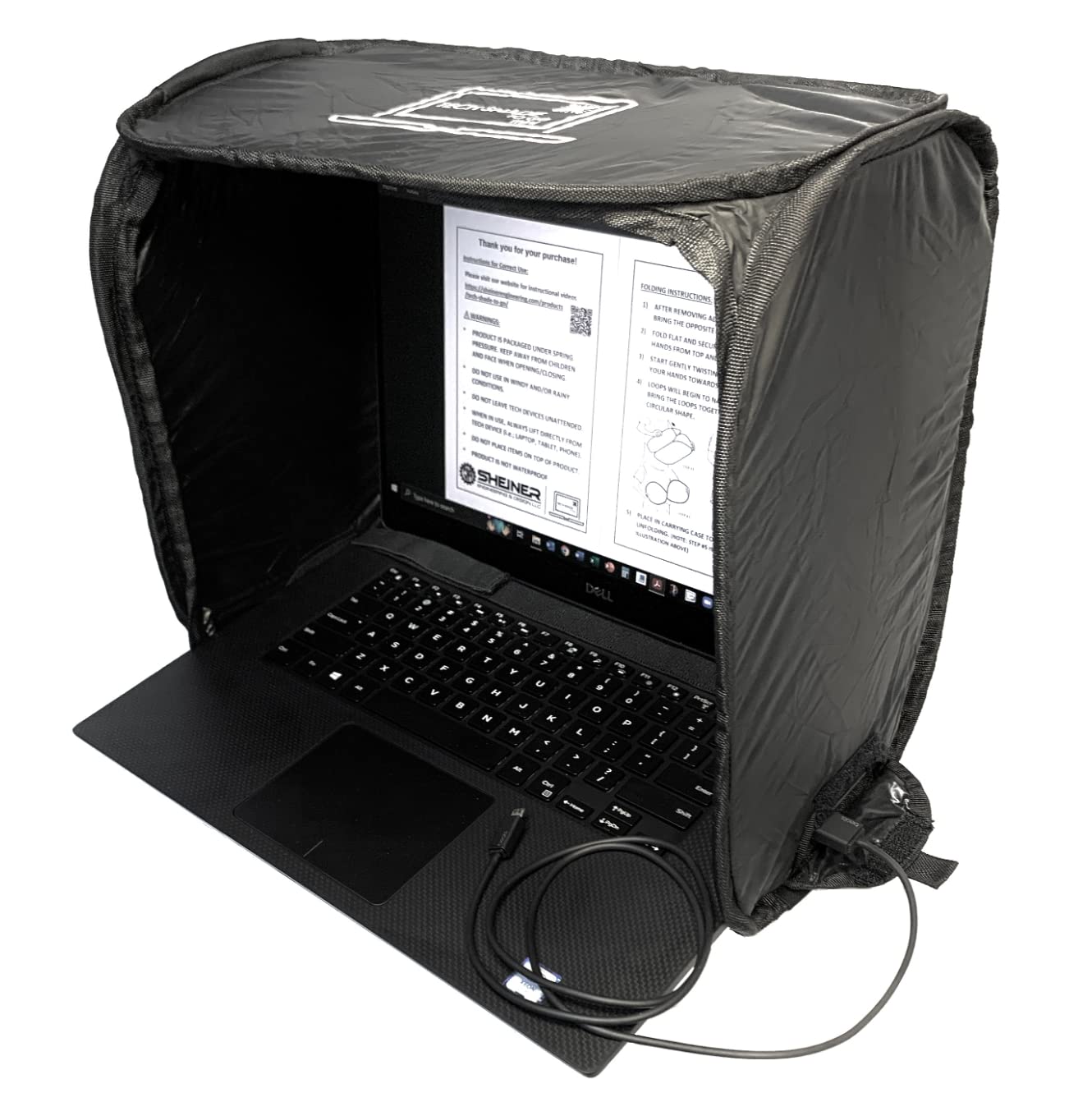 Mini Portable Laptop Sun Shade for Working Outside Comfort