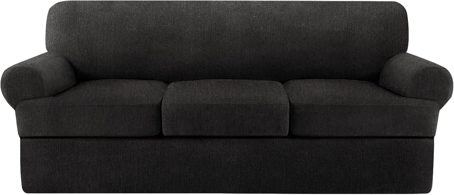 T Cushion Sofa Slipcover Set for Soft Couch Protection and Style