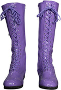 Superhero Wrestling Boots for Men - Vinyl Cosplay Boots (Sizes 8-14)