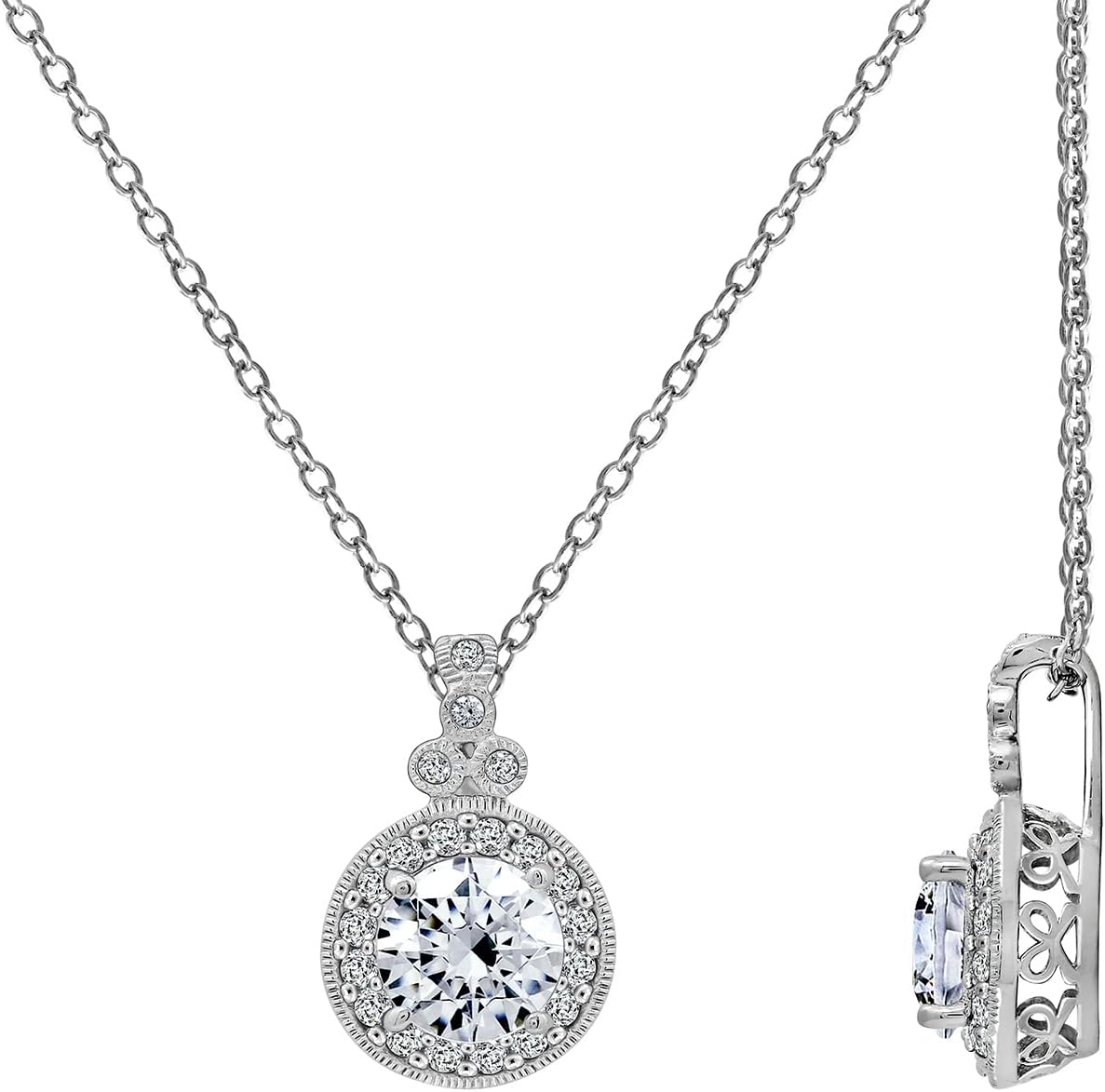 Platinum-Plated Sterling Silver Infinite Elements Necklace Review
