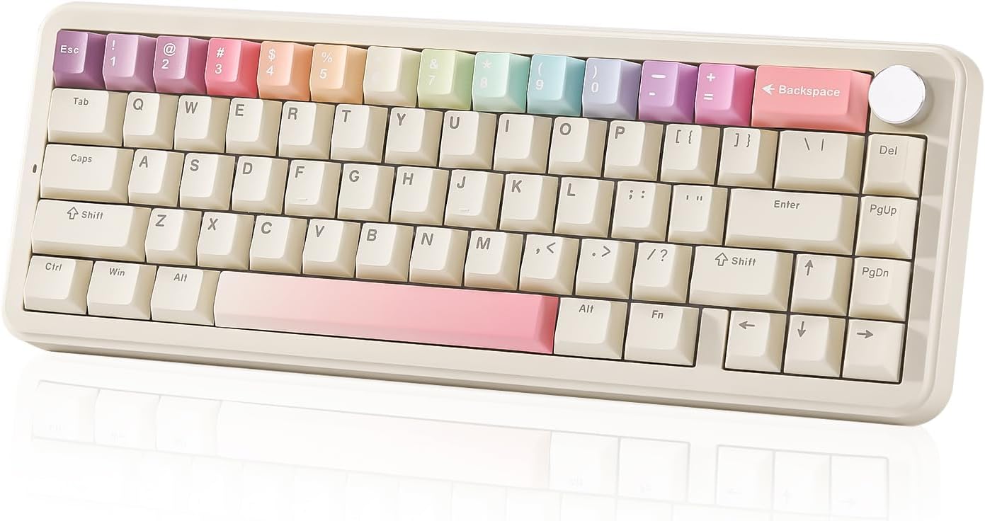 YUNZII B68 Wireless Mechanical Keyboard with RGB Backlighting