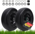 11x4.00-5 Lawn Mower Tires Flat Free (2 Pack) - Turf-Safe Solid Wheels