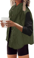 Womens Nylon Puffer Vest Quilted Oversized Lightweight - Travel Ready