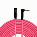 Balanced XLR to Right Angle 1/4ft TRS Cable 75 ft - Clean Live Sound