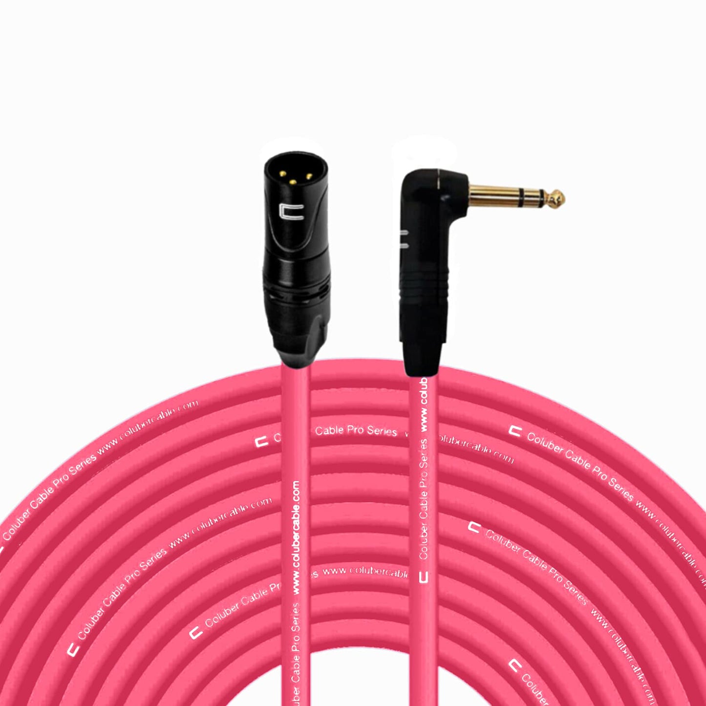 Balanced XLR Cable Male to Right Angle 1/4in TRS - 75 Feet