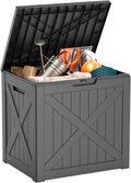 EasyUp 32 Gallon Outdoor Storage Box - Waterproof UV-Resistant Deck