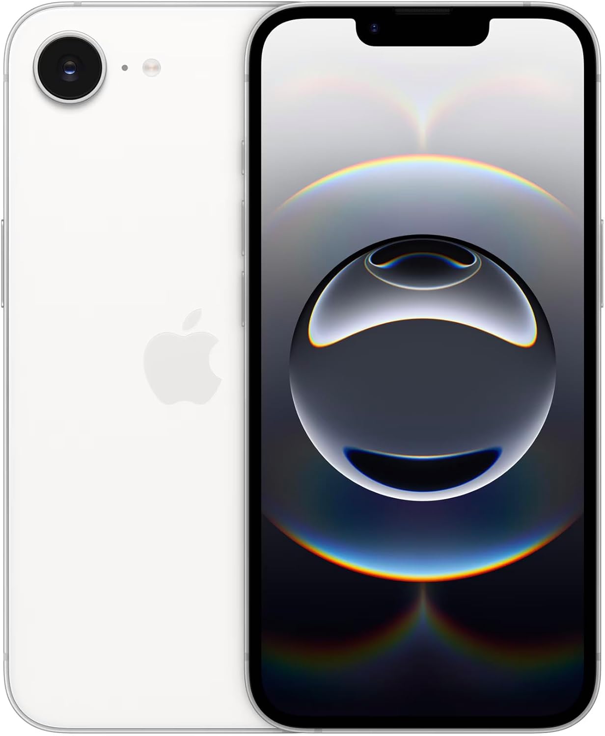 Apple iPhone 16e, 128GB, eSIM, White for AT&T - Renewed
