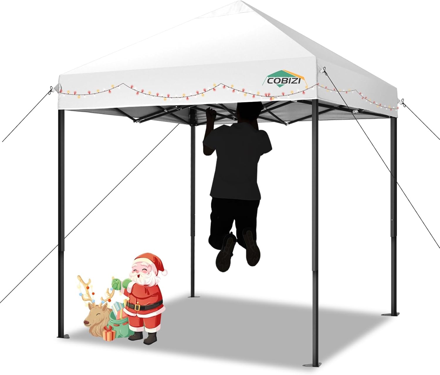 COBIZI 6.6x6.6ft Pop Up Canopy: Easy Setup & All-Weather Protection