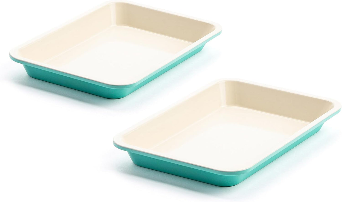 GreenLife 13 x 9 Quarter Sheet Baking Pans Set for Easy Baking