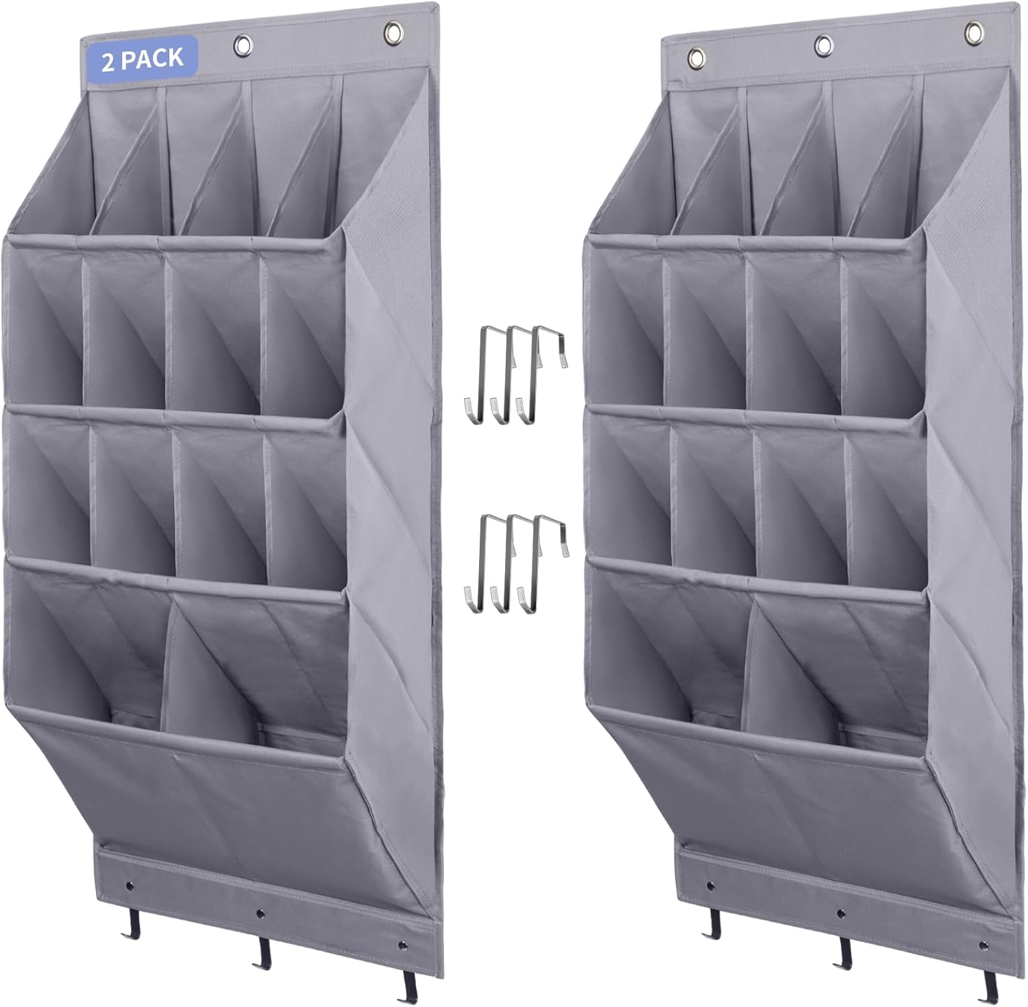 FENTEC Over the Door Shoe Organizer with 24 Large Pockets