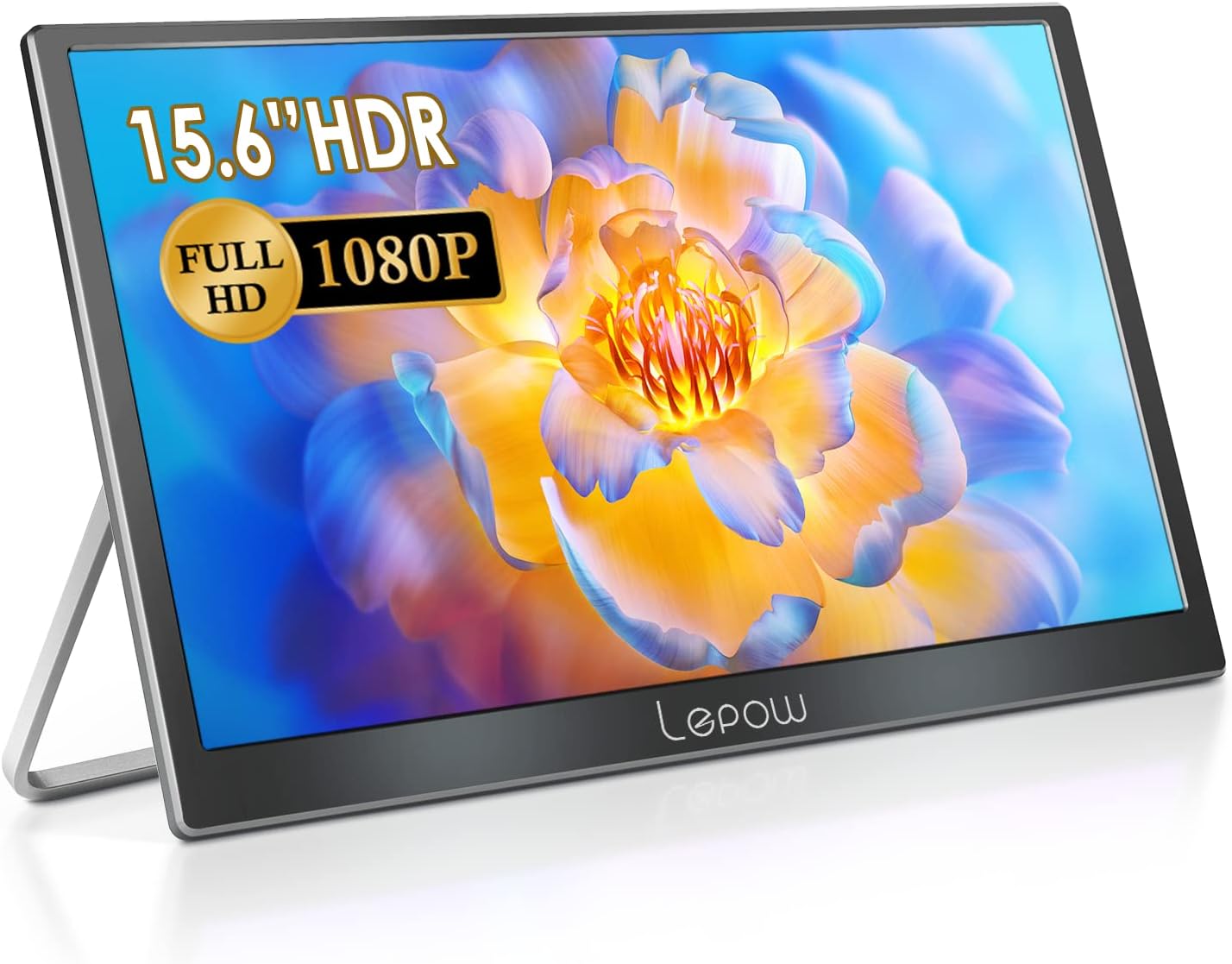 Lepow 15.6 Portable Monitor: FHD IPS Display