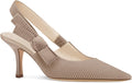 Womens Slingback Kitten Heels Pointed Toe Bowknot - Dress Pumps