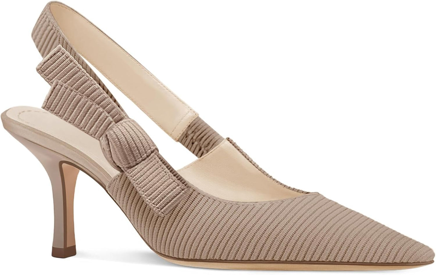 Coutgo Womens Slingback Kitten Heels for Stylish Comfort