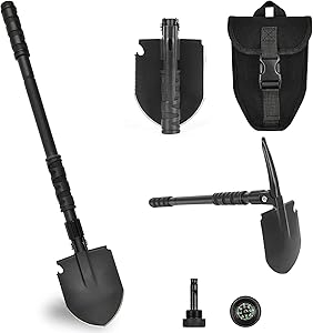 FullLit Folding Shovel: The Ultimate Camping Multitool for Outdoors