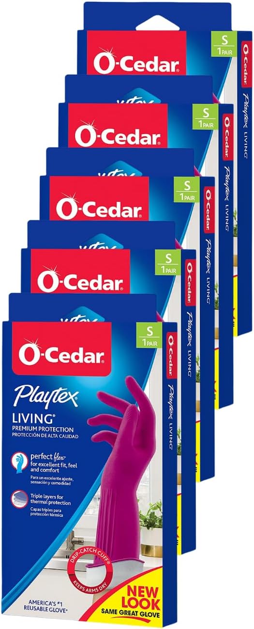 Playtex Reusable Cleaning Gloves - Premium Protection x5
