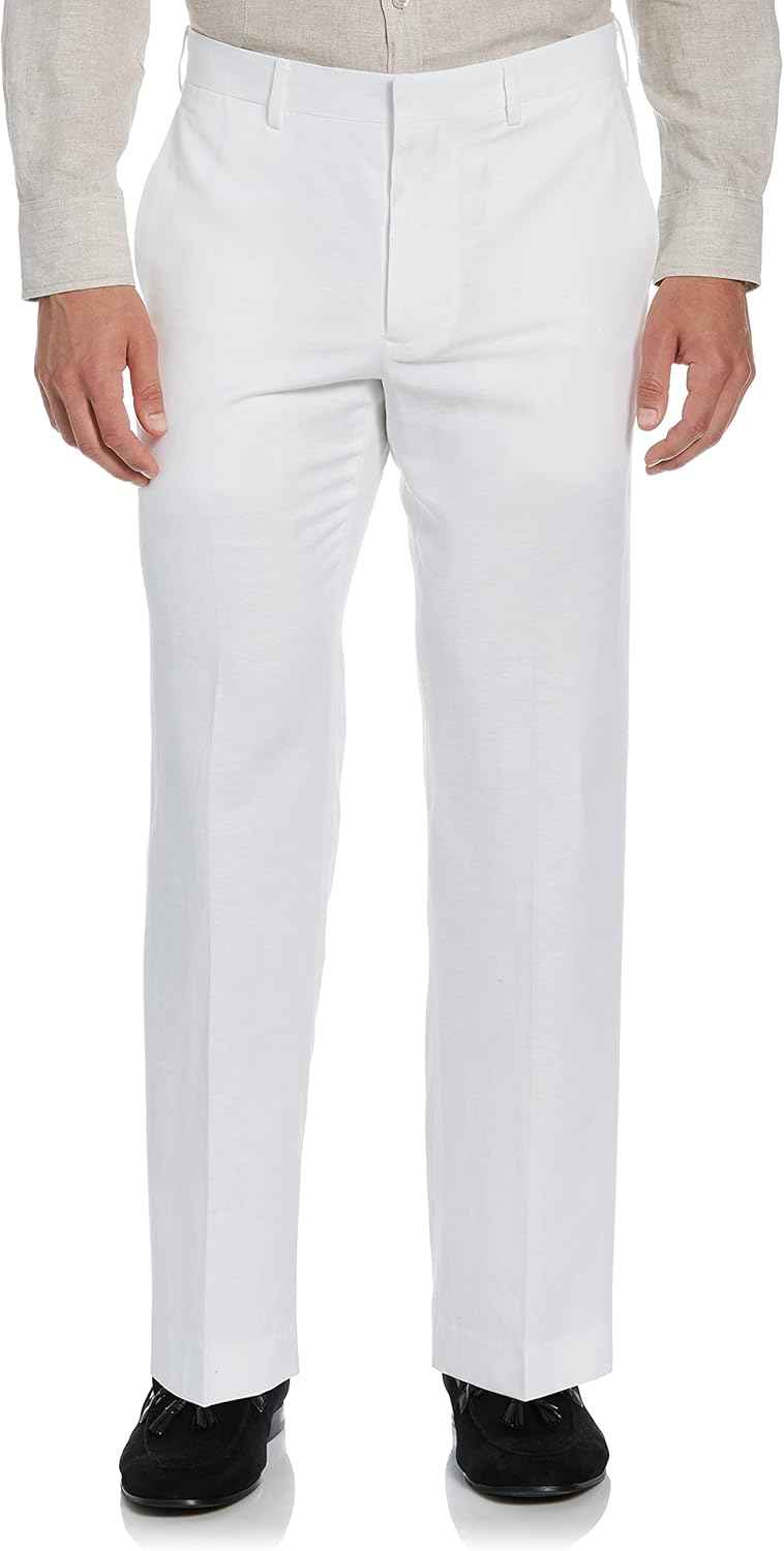 Linen Blend Dress Pants for Men - Lightweight and Breathable