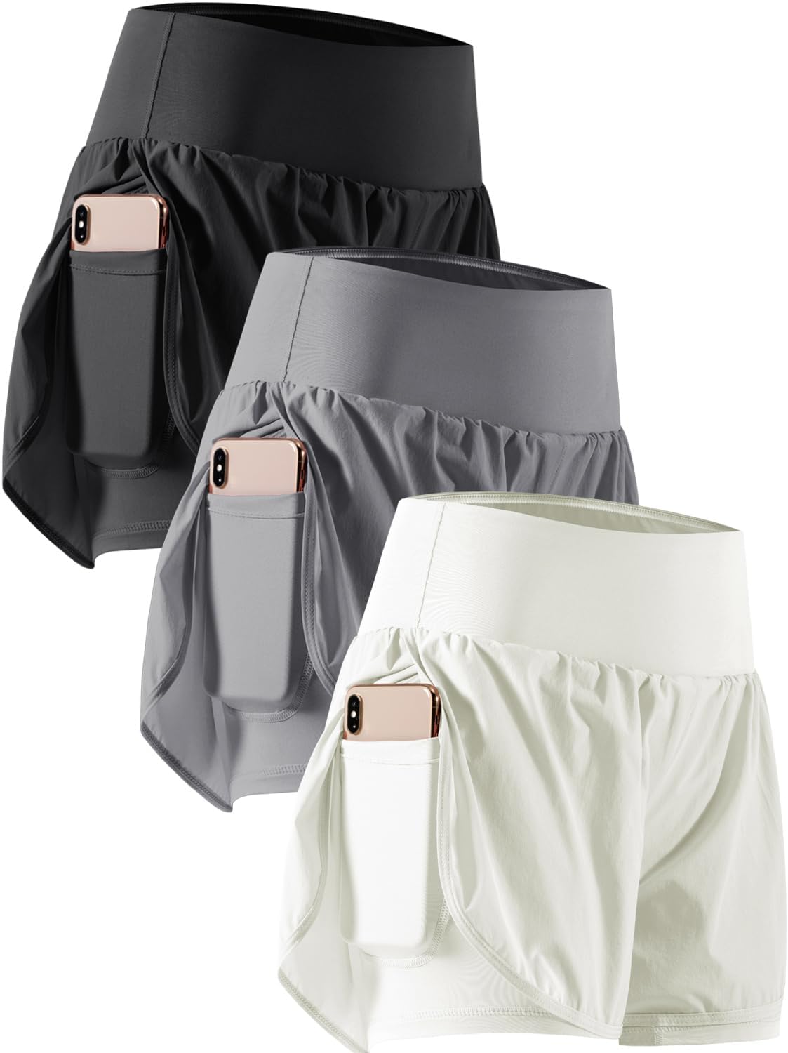 CADMUS 2 in 1 Women's Workout Shorts for Gym and Running