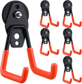 Magnetic Hooks Heavy Duty Garage Magnet Hooks - 6 Pack Orange