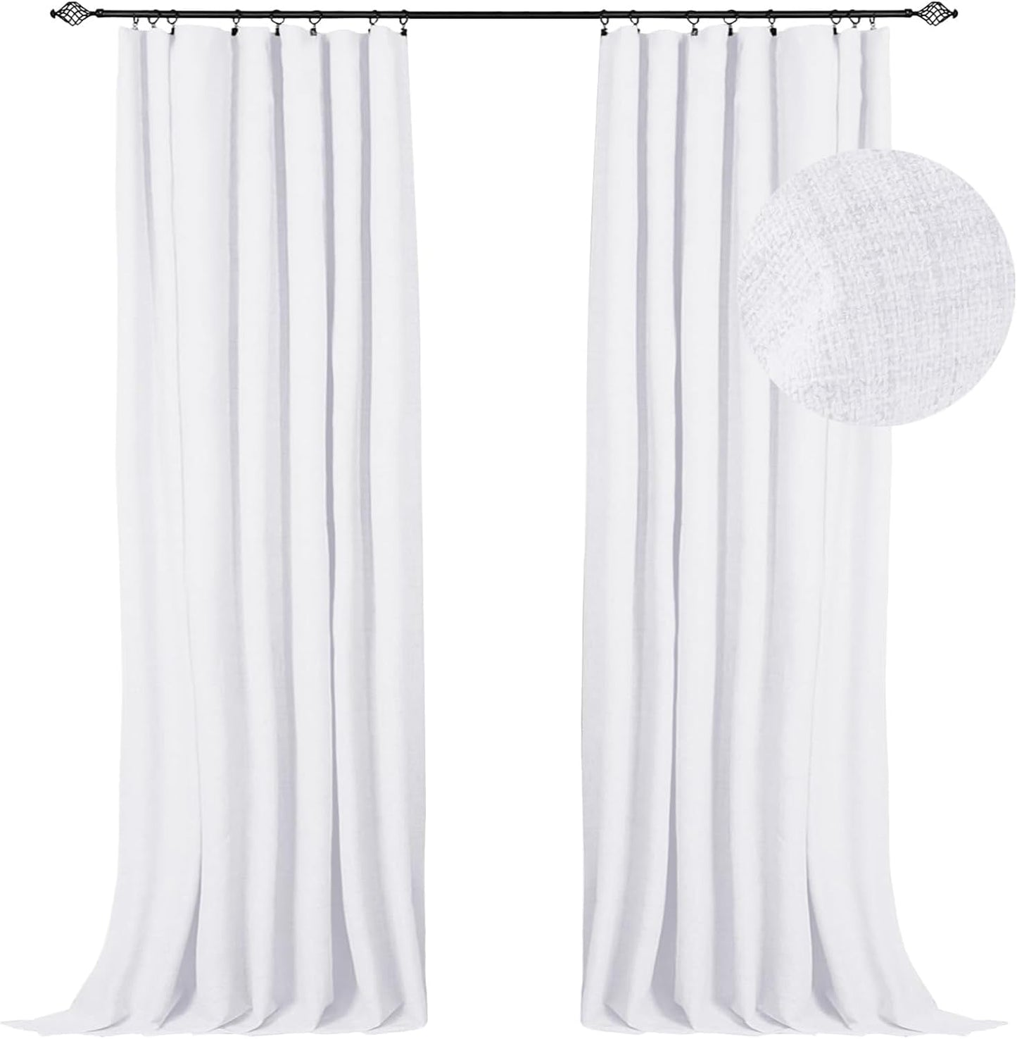 100% Blackout Shield Full Blackout Curtains for Bedroom 84 in
