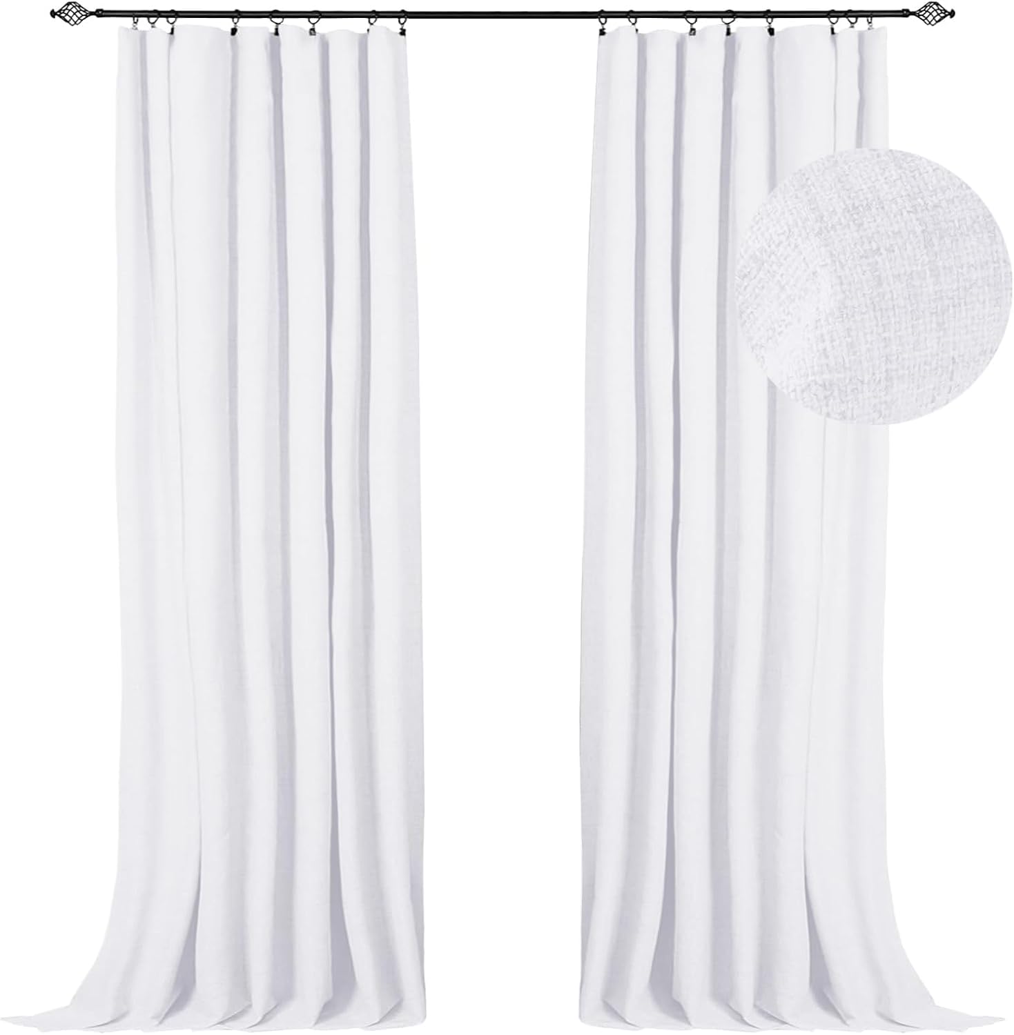100% Blackout Shield Full Blackout Curtains for Bedroom 84 in