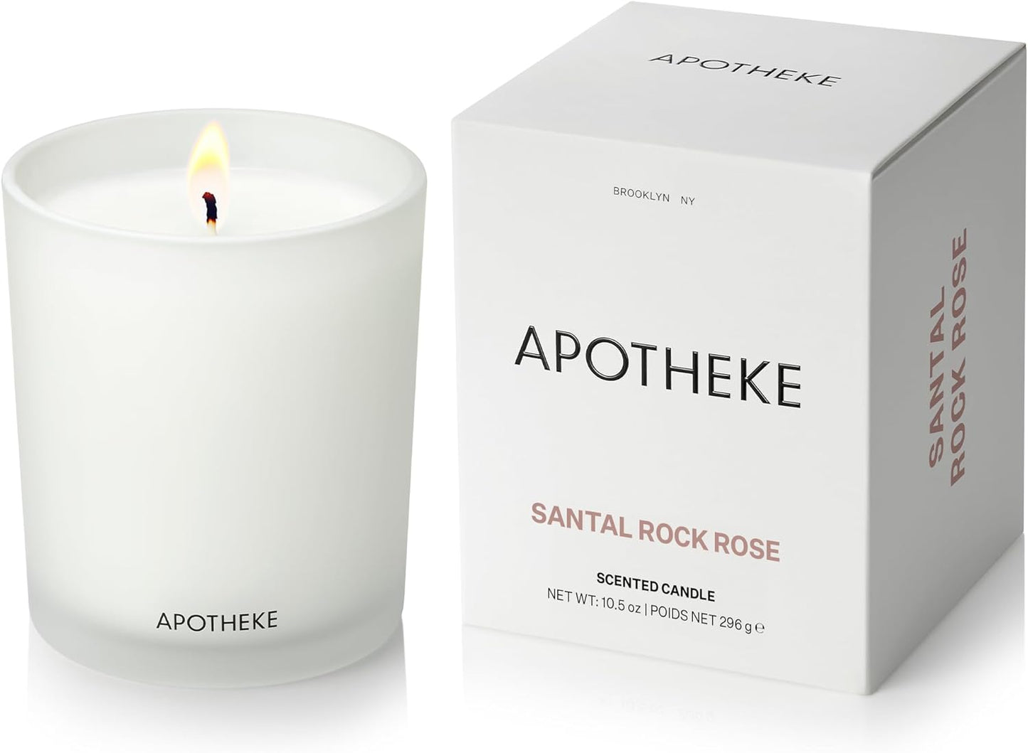 Santal Rock Rose Candle - Luxury Soy Wax Home Fragrance