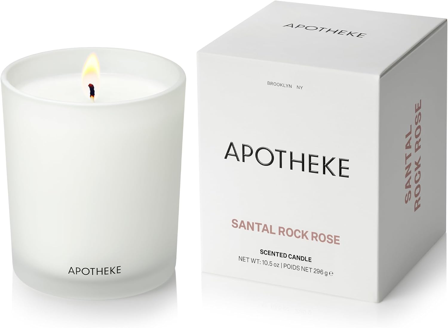 Santal Rock Rose Candle - Luxury Soy Wax Home Fragrance