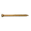 Tan XL1500 Trim Screws 5lb Pack - Durable Serrated Thread Fasteners