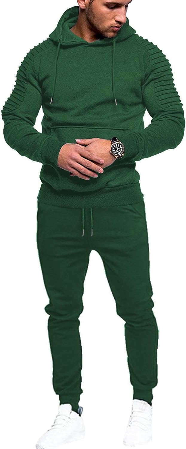 COOFANDY Men's Tracksuit 2 Piece Hoodie Sweatsuit for Comfort