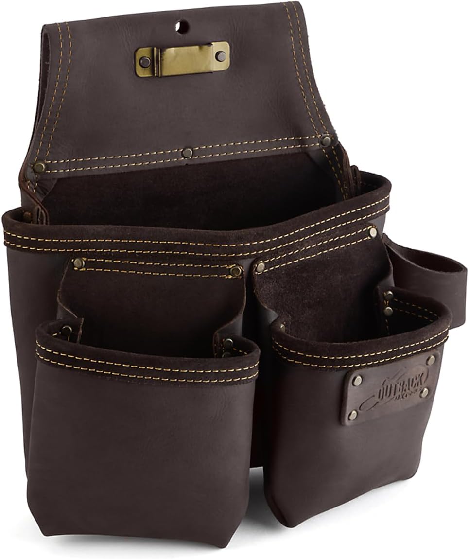 OX Tools Pro Oil-Tanned Leather Tool Pouch Set for Professionals