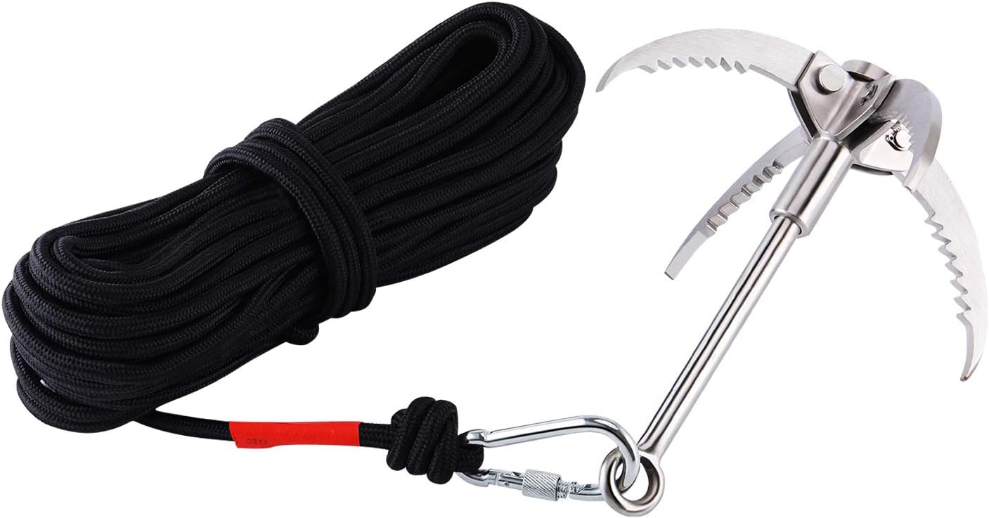 Stainless Steel Grappling Hook for Camping and Hiking Needs