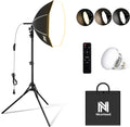 NiceVeedi Bi-Color Photography Lighting Kit 20in Softbox - Bright